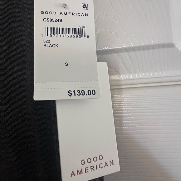 Good American Jeanius Flare Cotton French Terry Pants - Picture 3 of 6